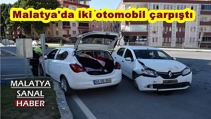 Malatya´da iki otomobil çarpıştı: 1 yaralı