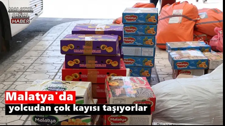 Malatya'da yolcudan çok kayısı taşıyorlar