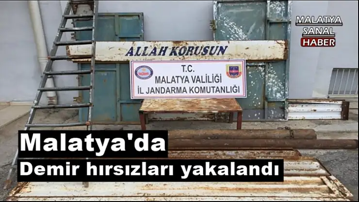 Malatya'da demir hırsızları yakalandı