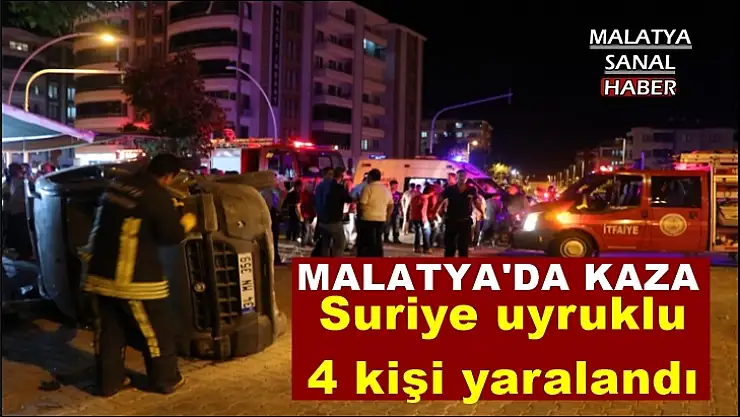 Malatya´da kaza: 4 yaralı