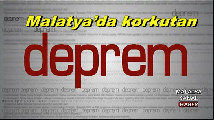 Malatya´da korkutan deprem