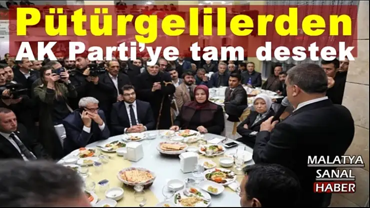 Pütürgelilerden AK Parti´ye tam destek