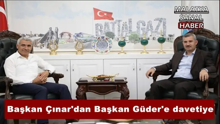 Başkan Çınar'dan Başkan Güder'e davetiye