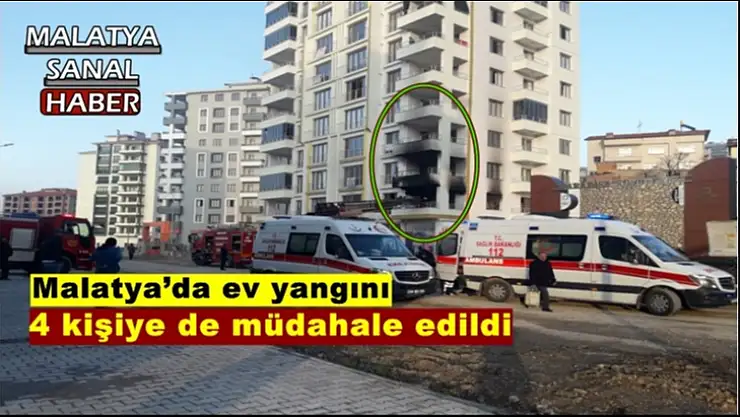 Malatya´da ev yangını
