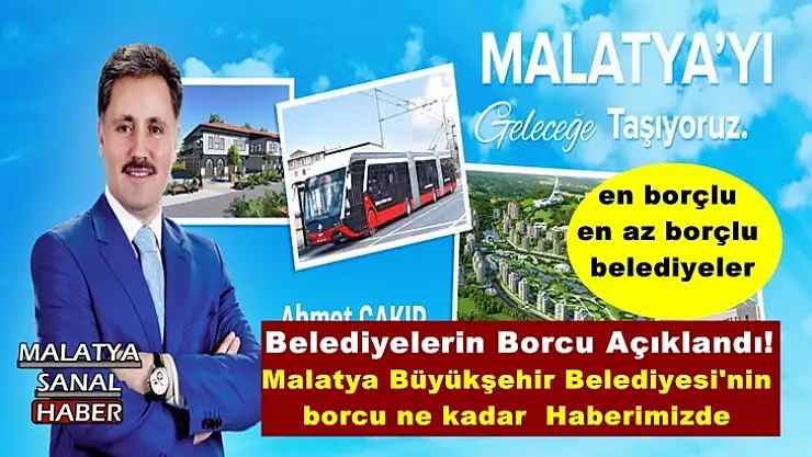 Malatya Büyükşehir Belediyesi'nin  borcu ne kadar  Haberimizde