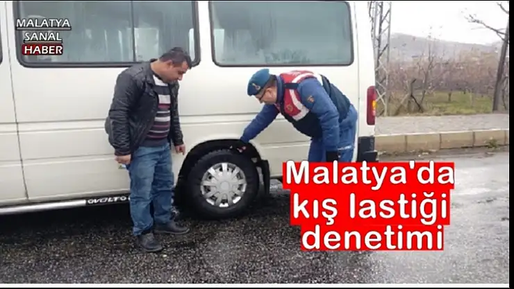 Malatya'da kış lastiği denetimi