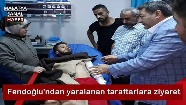Fendoğlu'ndan yaralanan taraftarlara ziyaret