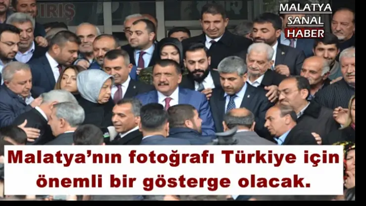 Malatya´nın fotoğrafı Türkiye için  önemli bir gösterge olacak.