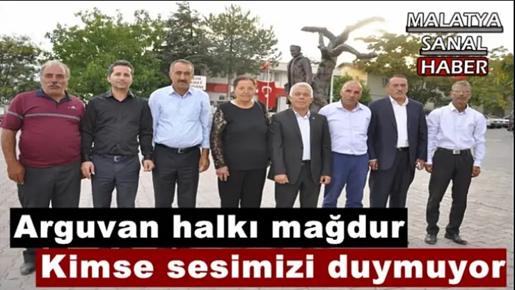Arguvan halkı mağdur