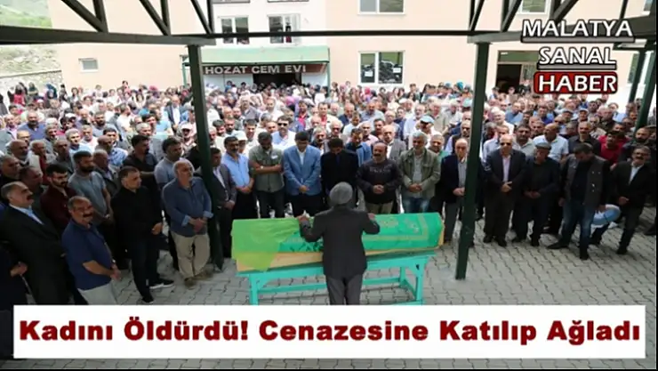 Kadını Öldürdü! Cenazesine Katılıp Ağladı