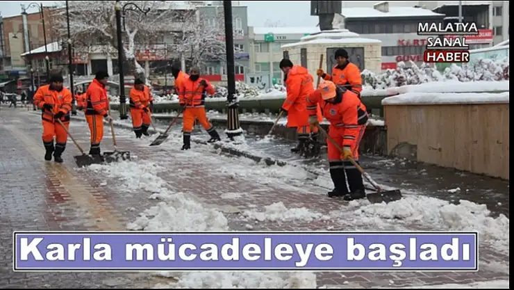 Karla mücadele başladı