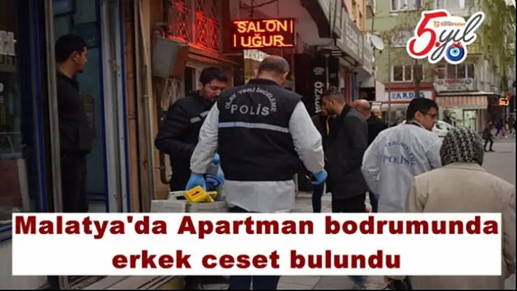 Malatya'da Apartman bodrumunda  erkek ceset bulundu