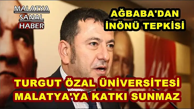 Ağbaba bu ne Malatya´ya, ne de eğitime katkı sunar