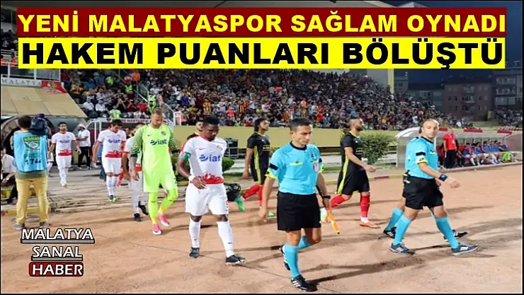 Evkur Yeni Malatyaspor: 1 - Antalyaspor: 1