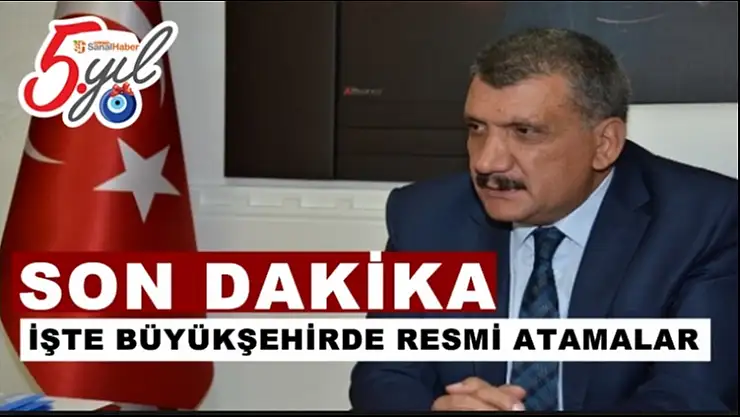 Büyükşehir'de resmi atamalar yapıldı