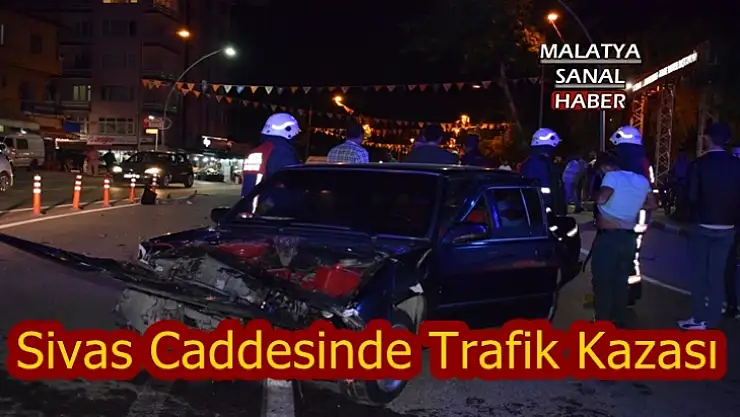 Malatya'da Hurdaya dönen araçtan burnu bile kanamadan çıktı