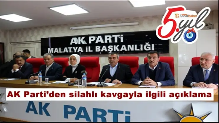 AK Parti´den silahlı kavgayla ilgili açıklama