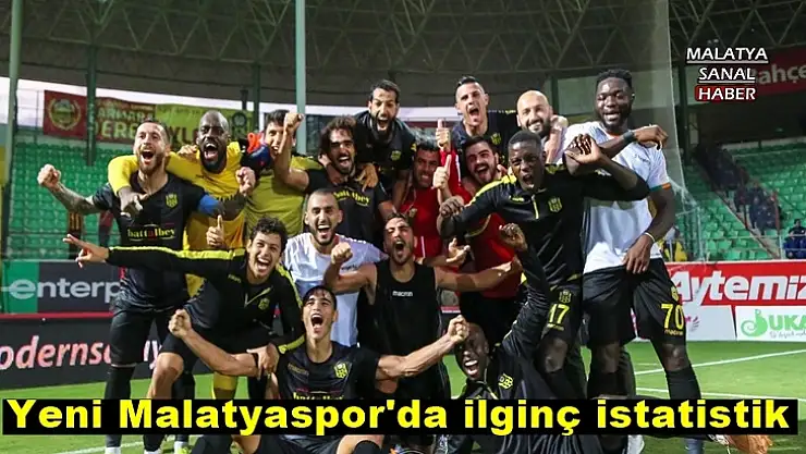 Yeni Malatyaspor'da ilginç istatistik