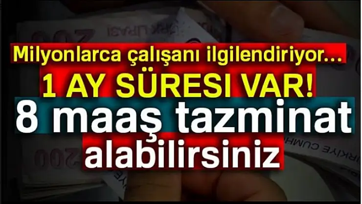 Milyonlarca çalışanı ilgilendiriyor...