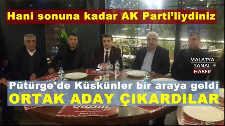 Pütürge'de Küskünler bir araya geldi