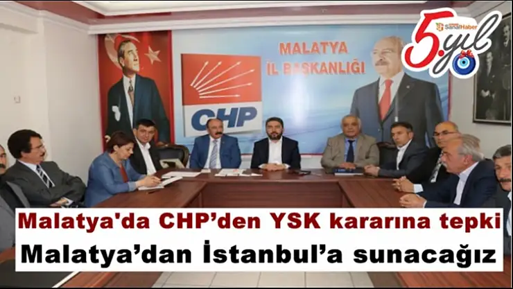 Malatya'da CHP´den YSK kararına tepki