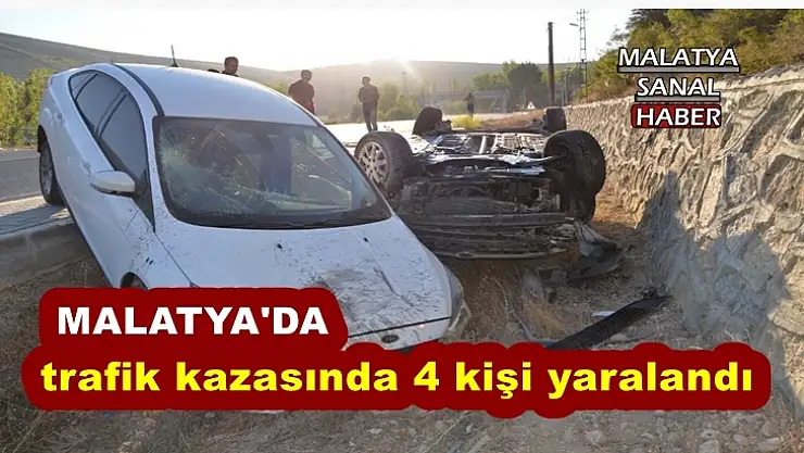 Malatya'da trafik kazasında 4 kişi yaralandı