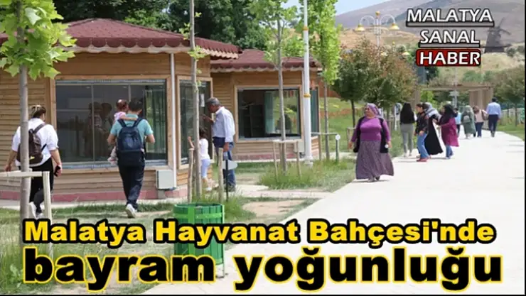 Malatya Hayvanat Bahçesi´nde bayram yoğunluğu