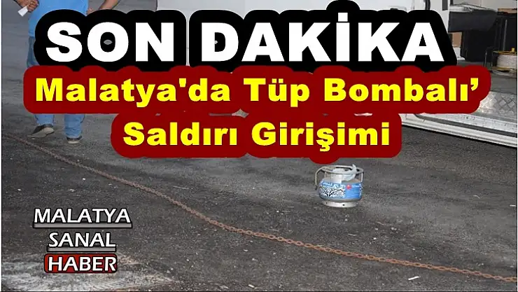 Malatya'da piknik tüplü saldırı son anda fark edildi