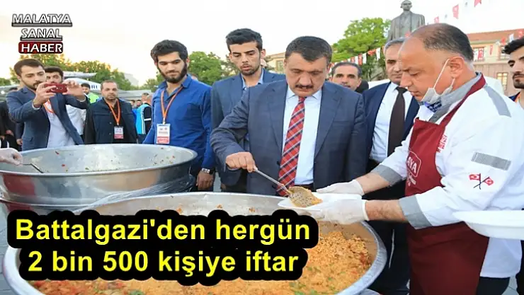 Battalgazi'den her gün 2 bin 500 kişiye iftar