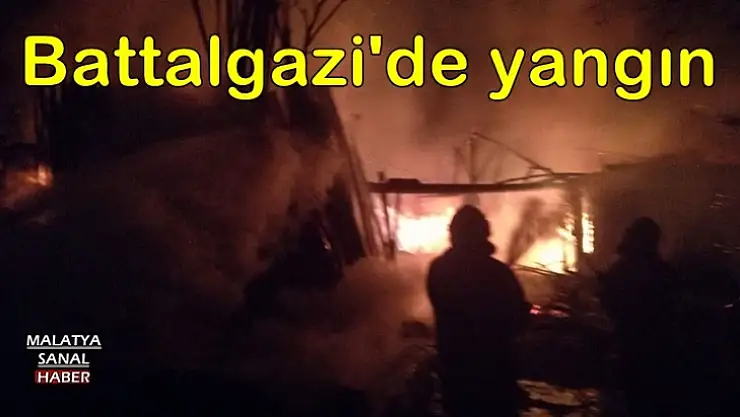 Battalgazi'de yangın