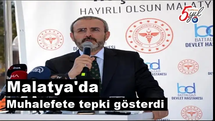Malatya'da muhalefete tepki