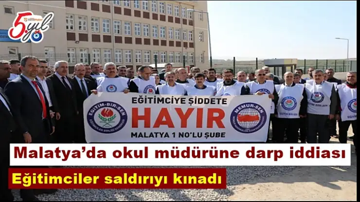 Malatya´da okul müdürüne darp iddiası