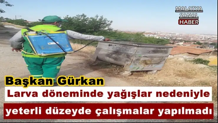 Larva döneminde yağışlar nedeniyle yeterli düzeyde çalışmalar yapılmadı