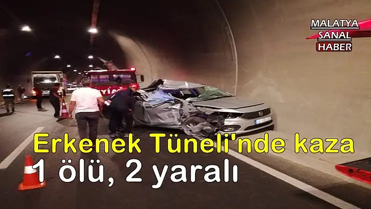 Erkenek Tüneli'nde kaza