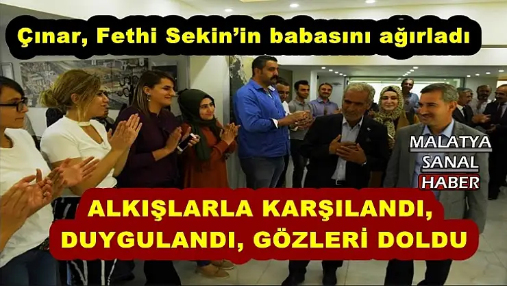 Çınar, Fethi Sekin´in babasını ağırladı