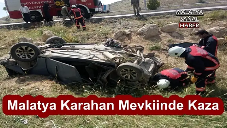 Malatya´da kaza 1 yaralı