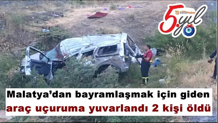 Araç uçuruma yuvarlandı 2 kişi öldü