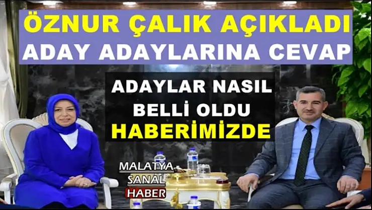 Öznur Çalık adayların nasıl belirlendiğini açıkladı