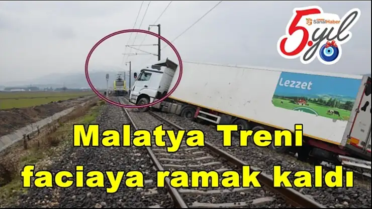 Malatya Treni  faciaya ramak kaldı