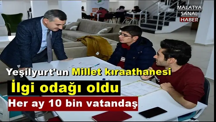 Yeşilyurt'un Millet kıraathanesi ilgi odağı oldu