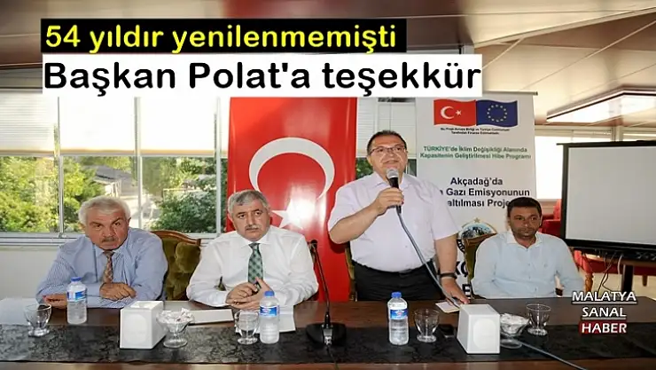 Başkan Polat'a teşekkür