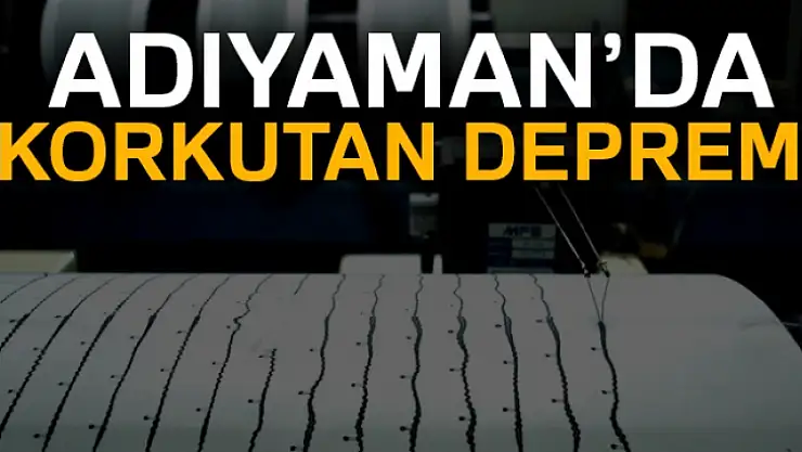 Adıyaman´da 4.4 şiddetinde deprem