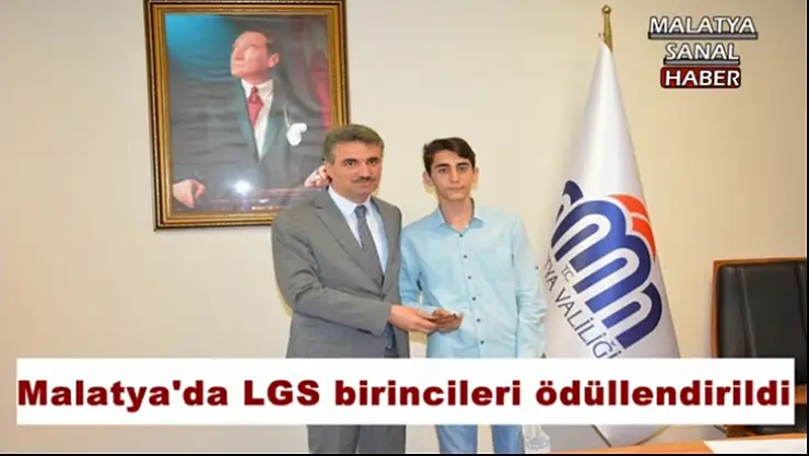 Malatya'da LGS birincileri ödüllendirildi