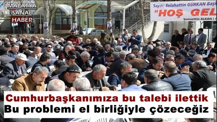 Cumhurbaşkanımıza bu talebi ilettik