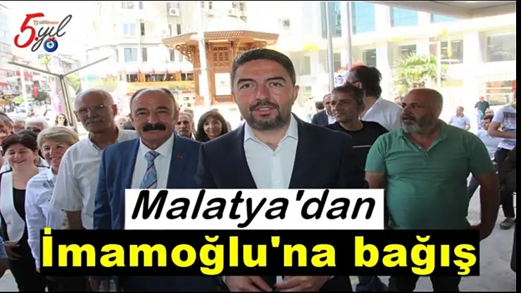 Malatya'dan İmamoğlu'na bağış