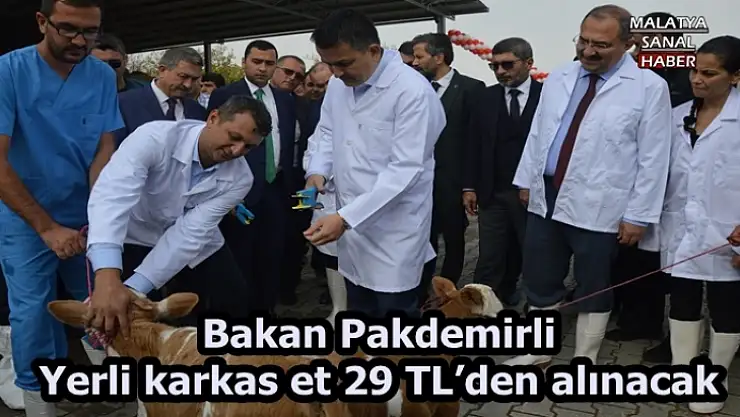 Bakan Pakdemirli  Yerli karkas et 29 TL´den alınacak