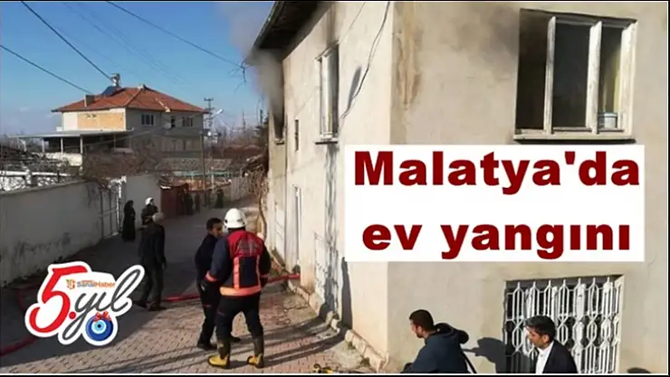 Malatya´da ev yangını