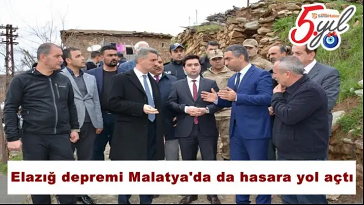Elazığ depremi Malatya´da da hasara yol açtı