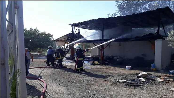 Malatya'da Ev yangınında maddi hasar oluştu