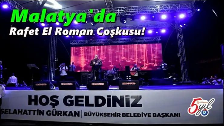Kayısı festivalinde Rafet El Roman coşkusu